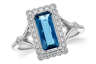 A190-33622: LDS RG 1.58 LONDON BLUE TOPAZ 1.75 TGW