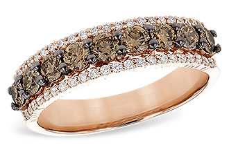 A273-08168: LDS WED RG .80 TW BROWN DIAS 1.00 TW