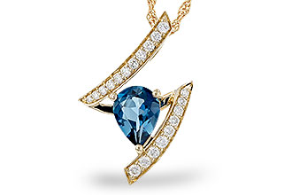 A274-83577: NECK 1.04 LONDON BLUE TOPAZ 1.23 TGW (8x6MM)