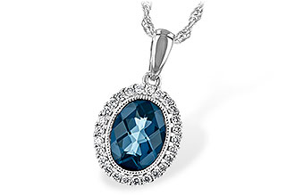 B189-38104: NECK 1.28 LONDON BLUE TOPAZ 1.41 TGW