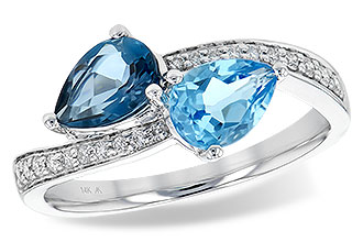 B190-34504: LDS RG 1.52 BLUE TOPAZ 1.66 TGW