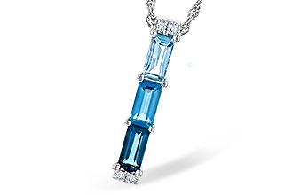 B273-03595: NECK 1.26 BLUE TOPAZ 1.30 TGW