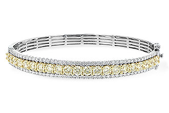 D189-39940: BANGLE 4.20 YELLOW DIAS 5.63 TW