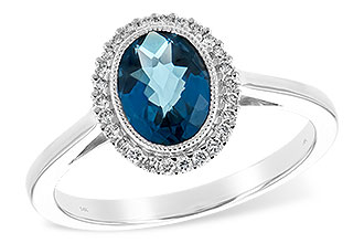 E189-38113: LDS RG 1.27 LONDON BLUE TOPAZ 1.42 TGW