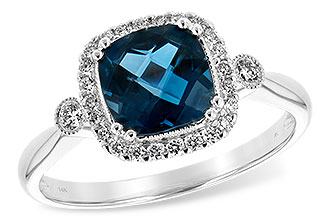 G189-38113: LDS RG 1.62 LONDON BLUE TOPAZ 1.78 TGW (7MM LBT)