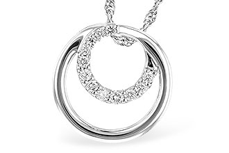 G273-07240: NECKLACE .15 TW