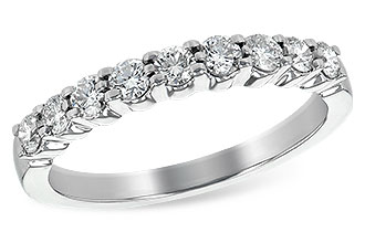 H189-41776: LDS WED RG .50 TW (9 STONES)