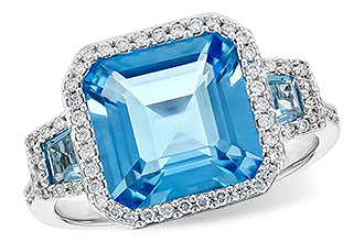 K190-35412: LDS RG 4.40 TW BLUE TOPAZ 4.60 TGW