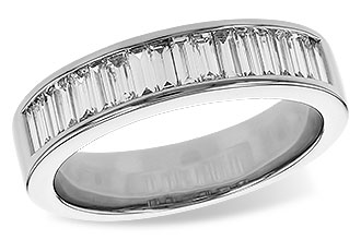 L274-82703: LDS DIA WED RG .70 TW BAGUETTES