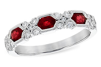 M273-04467: LDS WED RG .74 RUBY 1.00 TGW (4x3MM RUBY)